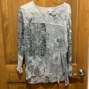 Ladies Chico’s beaded lightweight Blouse